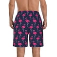 thumbnail image 3 of Naloa Cute Flamingo Men's Beach Shorts, Surfing shorts, Swim trunks, Quick Dry Swim Trunks for Surfing Beach Fun - XX-Large, 3 of 9
