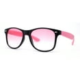thumbnail image 1 of Classic Iconic 2 Tone Horn Rim Sunglasses Black Pink, 1 of 4