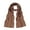 Brown, variant on Elegant Silk Feel Solid Color Satin Oblong Scarf Wrap