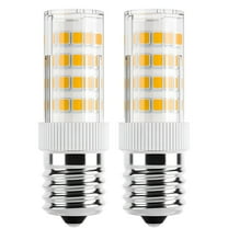 HIBIBUD E17 LED Bulb Dimmable,4W Microwave Oven Bulb,Warm White 3000K,40W Incandescent Bulb Replacement for Microwave,Over Stove Appliance,Range Hood,E17 Intermediate Base (2 Pack)