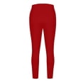 thumbnail image 4 of GJSYRH Women High Waist Workout Leggings with Pockets Comfortable Stretchy Athletic Running Yoga Pants for Women Red XXL, 4 of 4