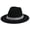 Black, variant on Womens Mens Western Cowboy Hat Rhinestone Gemstone Heart Flat Brim Party Hat Dance Accessory Country Concert Rodeo Dress Up