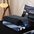 thumbnail image 6 of Manfei Police Car Zipper Twin Comforter Sets with Fitted Sheet and 2 Pillowcases,Boys Friendly Theme Zipper Bedding Set,Gray,Black Reversible,4pcs, 6 of 8