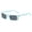 Light blue, variant on Siminsem Unisex Retro Street Shot Sunglasses Under $8 Color Block PC Frame Gradient Lens Eyewear for Women Men Semi Rimless Trendy Shades for Daily Streetwear