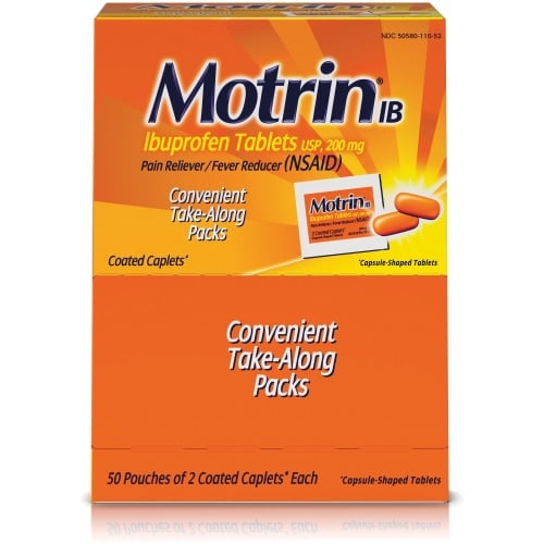 Motrin Ibuprofen Pain Reliever For Headache, Muscular Pain, Backache