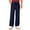 Navy Blue, variant on RICHCOIN Men's Pants Elastic Waist Drawstring Casual Trouser Lightweight Straight-Legs Loose Beach Pants with Pockets