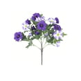 thumbnail image 2 of SMKE 7-branch vine,artificial vine,artificial flowers,floral vine,fall flowers,autumn flowers,12.6" Artificial 7-Branch Morning Glory Vine,Purple & White Trumpet Flowers for Fall Outdoor Decor, 2 of 9