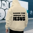 thumbnail image 4 of Christian Hoodies for Men 2025 Leave The Judgin To Jesus Hoodie with Pockets Hooded Sweatshirt Pullover Tops, 4 of 7