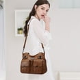 thumbnail image 2 of KL928 Soft PU Leather Crossbody Bag Purses Multi Pockets Handbags for Women, 2 of 6
