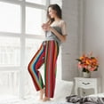thumbnail image 3 of Fotbe Mexican Serape Blanket Stripes Women's Pajama Pants,Sleepwear Pants,Pj Bottoms Drawstring And Pockets-Large, 3 of 7