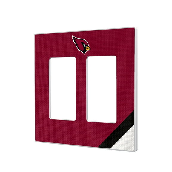Arizona Cardinals Diagonal Stripe Double Rocker Light Switch Plate