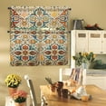 thumbnail image 5 of Boho Kitchen Curtains and Valances Set - 3 Piece Kitchen Curtains 36 Inch Length Sets with Valance for Windows Rod Pocket Boho Kitchen Decor Decorations, 5 of 5