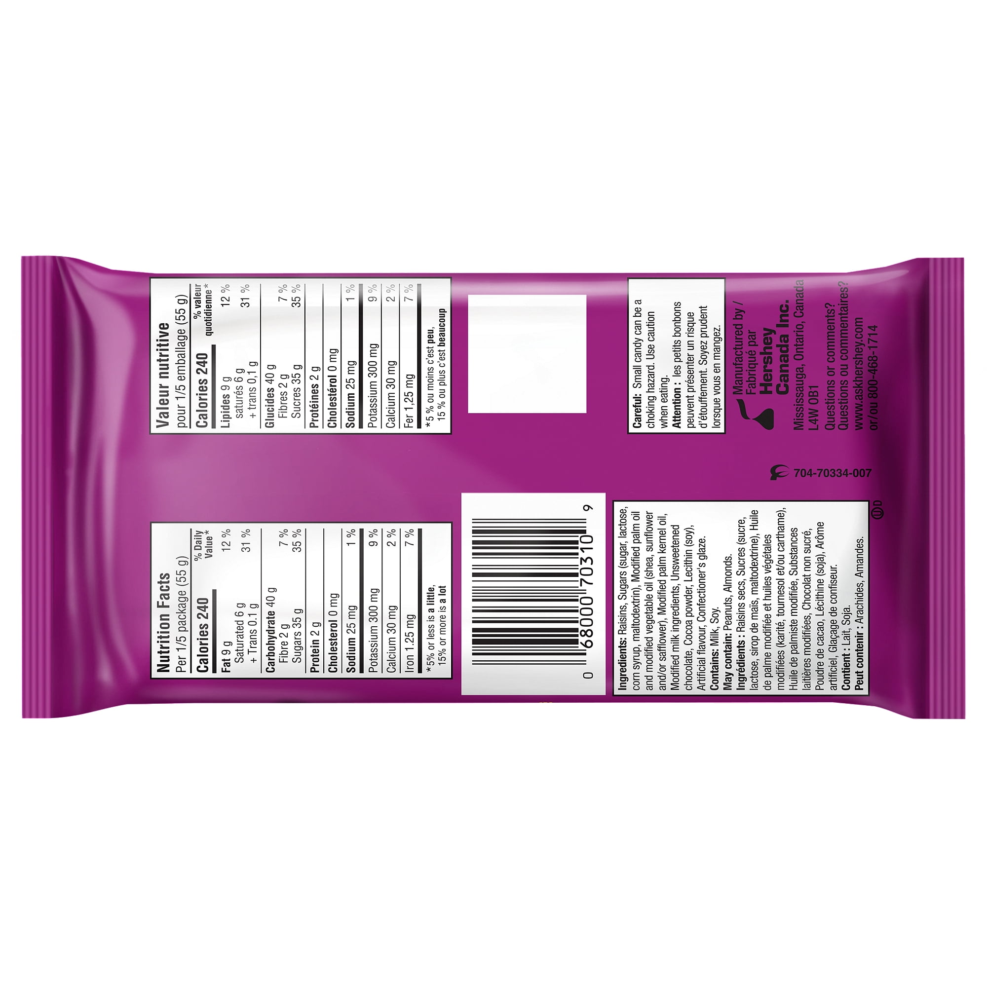 GLOSETTE Raisins Candy, Chocolatey coated, perfect for sharing, 275g