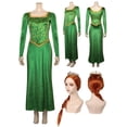 thumbnail image 2 of Disfraz de princesa Fiona, disfraz de fantasía de anime para mujer adulta, vestido verde, peluca, atuendo, ropa de fiesta de carnaval de Halloween, 2 of 5