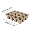thumbnail image 3 of 16pcs/set Degradable Flower Nutrition Bowl with Garden Tools for Plant Starters, 3 of 9