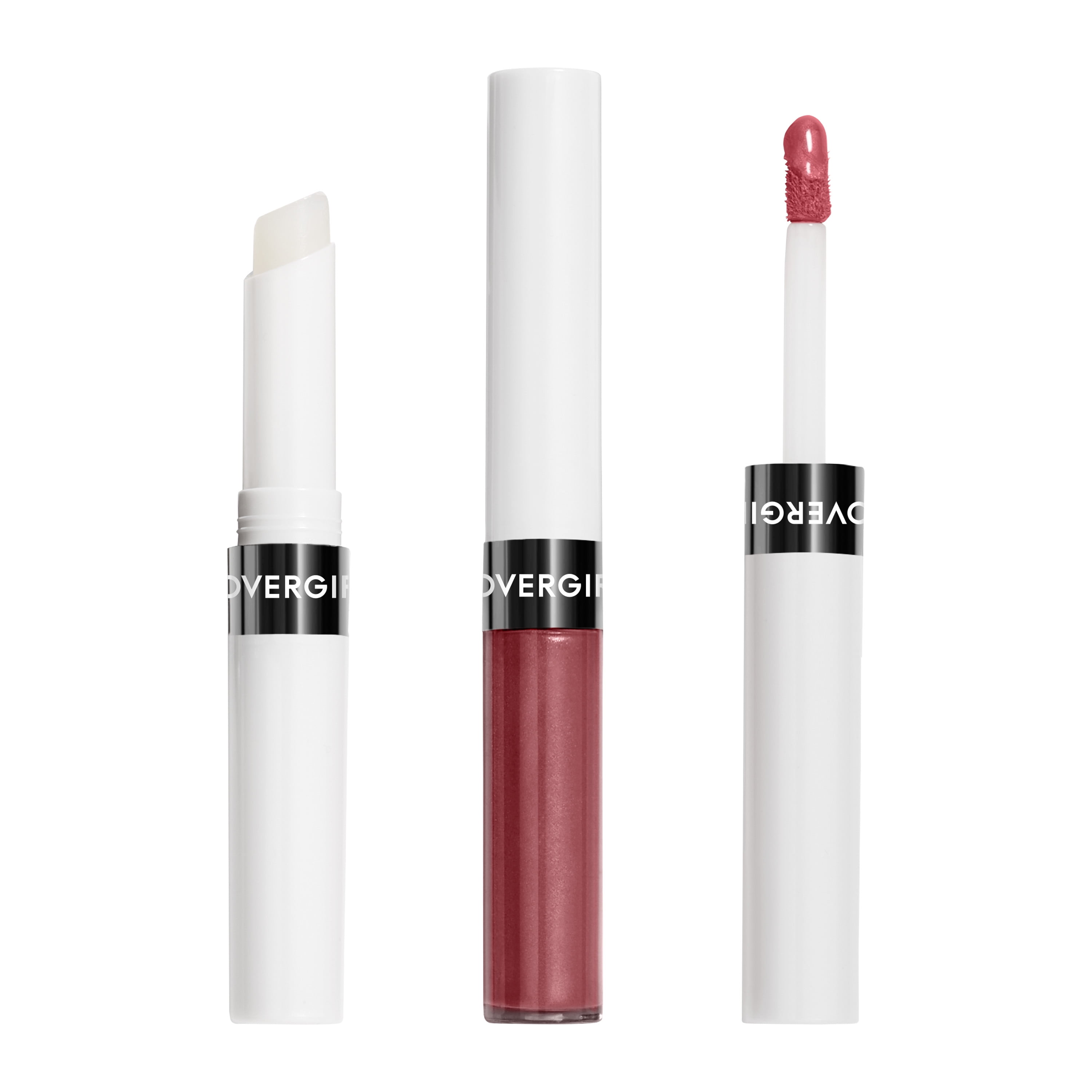 COVERGIRL Outlast All-Day Lip Color Liquid Lipstick and Moisturizing Topcoat, Longwear, Good Mauve, Stays On All Day, Moisturizing Formula, Cruelty Free, Easy Two-Step Process