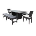 thumbnail image 1 of Belle Table de Salle à Manger Rectangulaire avec 2 Chaises 2 Bancs, 1 of 2