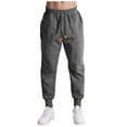 thumbnail image 1 of cfhntfmh Jogger Sweatpants for Men Pockets Drawstring Workout Pants Baggy Cinch Bottom Active Athletic Running Pants(Dark Gray,Small), 1 of 6