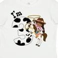 thumbnail image 4 of Inktastic I'm Three-cowgirl Riding Horse Birthday Girls Toddler T-Shirt, 4 of 5