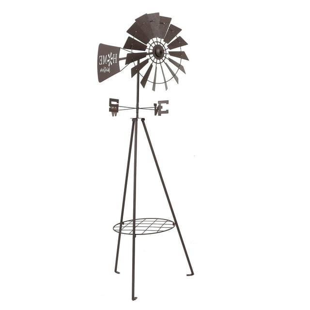 Garden Windmill Potting Rack, Floor Windmill Plants Stand Rack Rustproof Multifunctional For Party