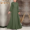 thumbnail image 3 of Women's Full Length Muslim Gown Dubai Middle East Modest Formal Flowy Long Dress Kaftan Islamic Abayas Prayer Dress, 3 of 5