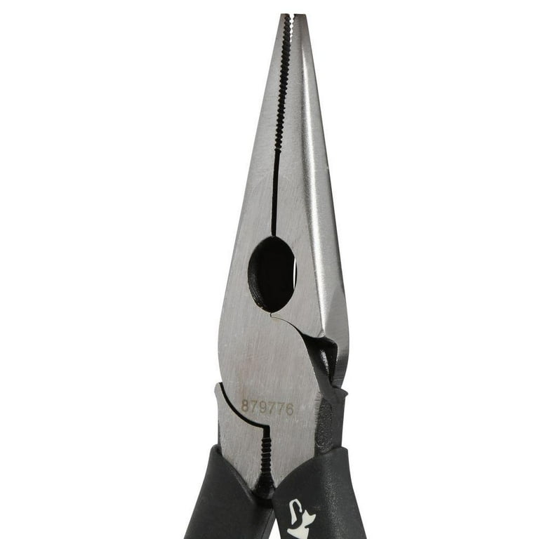 K Tool 51206 Needle Nose Pliers, 6 Long, Bent Nose, with Side