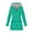 Green, variant on HomeGardon Women's Waterproof Rain Jacket Women Solid Color Rain Jacket Outdoor Hooded Windproof Loose with Pocket Coat S-XXL