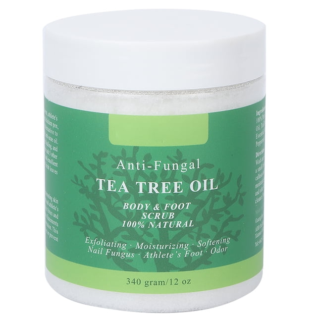 Exfoliante corporal Ormromra aceite de árbol de té sal del Mar Muerto 340 g