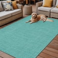 thumbnail image 2 of Fsddascl Vintage Teal Green Outdoor Rug for Patio/Deck, Non-Slip Large Area Rug 5 x 8 Ft, Farmhouse Retro Solid Color Linen Texture Indoor Outdoor Rugs Washable Area Rugs, Camping Rug Carpet Runner, 2 of 9