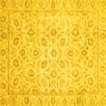 thumbnail image 1 of Ahgly Company Indoor Square Oriental Yellow Traditional Area Rugs, 8' Square, 1 of 4