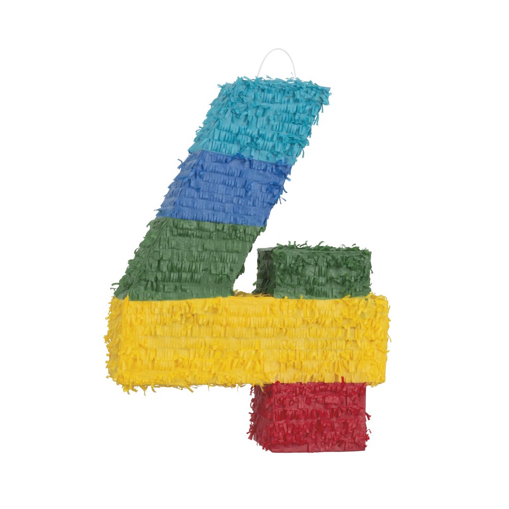 Unique Industries Assorted Colors Birthday Pinata, 15.5"x 4" Walmart