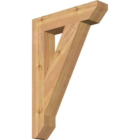 

Ekena Millwork 3 1/2 W x 18 D x 26 H Traditional Slat Smooth Bracket Western Red Cedar