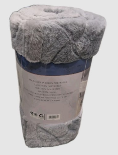 Brentwood Protective Sofa Overlay with Waterproof Backing, Non-Slip Bottom, Machine Washable, 28" x 72", Gray