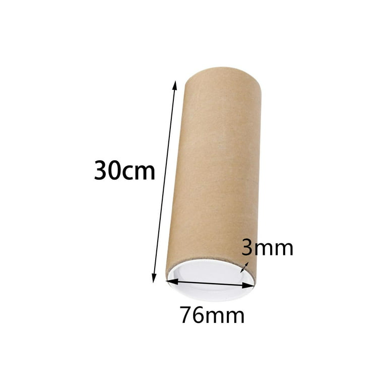 Thick Mailing Tubes with Caps Express Durable Packing Tubes Drawing Storage Tubes Poster Tube for Art Shipping Storage Container, 30cm, Men's, Size