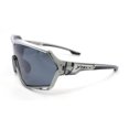 thumbnail image 3 of Xloop Oversized Mirror Lens Wrap Around Plastic Riding Sport Sunglasses Slate Silver - Black, 3 of 4
