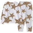 thumbnail image 3 of Girls 2 Piece Pajama Set Cute Print Sleepwear Soft Long Sleeve Top And Pants Matching Nightwear Outfit For Toddlers Kids Children 2 To 10 Years Old, 3 of 3