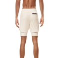 thumbnail image 2 of LYMAYTER Sports Shorts for Men's Double Layer Color Breathable Matching Shorts M-5XL, 2 of 6