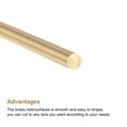 thumbnail image 3 of Unique Bargains 4mm Diameter 450mm Length Brass Solid Round Rod for DIY Craft 1pack, 3 of 4