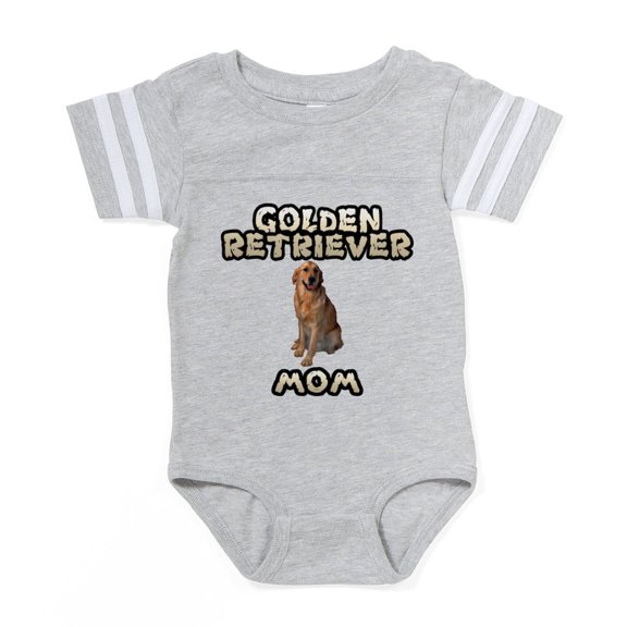 CafePress - Golden Retriever Mom - Cute Infant Baby Football Bodysuit