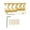 Gold, variant on Rupoun 5 String Bass Bridge Adjustable Saddle Zinc Alloy Retro Electric Bass Guitar Tailpiece Replacement Parts with Screws Wrench, Black, 5.12 in / 13 cm