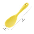 thumbnail image 2 of 8.7" Silicone Soup Ladle Spoon Wood Hand Restaurant Kitchen Scoop Utensil Cooking Supplies Yellow, 2 of 7