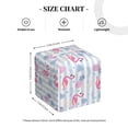 thumbnail image 3 of Uemuo Flamingo and Pineapple Tissue Box Cover Holder, Square with Bottom Belt - PVC Leather Decorative Organizer for Tabletop, Bathroom, Car, Office, 3 of 8