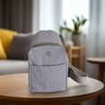 thumbnail image 4 of Bolsa impermeable de nylon para el pecho | Mochila cruzera ligera texturizada de color sólido | Bolso de hombro compacto resistente al desgaste 26,5x15,5x7cm | Accesorio versátil para deportes, 4 of 5