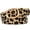 Beige, variant on Punplita Women Belt Faux Fur Belt Leopard Print with Statement Gold Buckle Chic Style