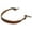 Medium, variant on Showman 1 1/4" Wide Leather Wither Strap w/ Crystal Studs (Black)