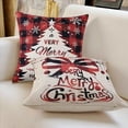 thumbnail image 3 of Haperlare Buffalo Plaid Christmas Pillow Cover 20"x 20" Xmas Indoor Decor Printed Cushion Case for Sofa Couch, Red/Black, Set of 4, 3 of 3
