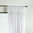 thumbnail image 4 of Martha Stewart Glacier Sheer Curtain Panel Pair, White, Pole Top, Sheer, Indoor, Adult, 2 Piece Set, 50" x 95", 4 of 5