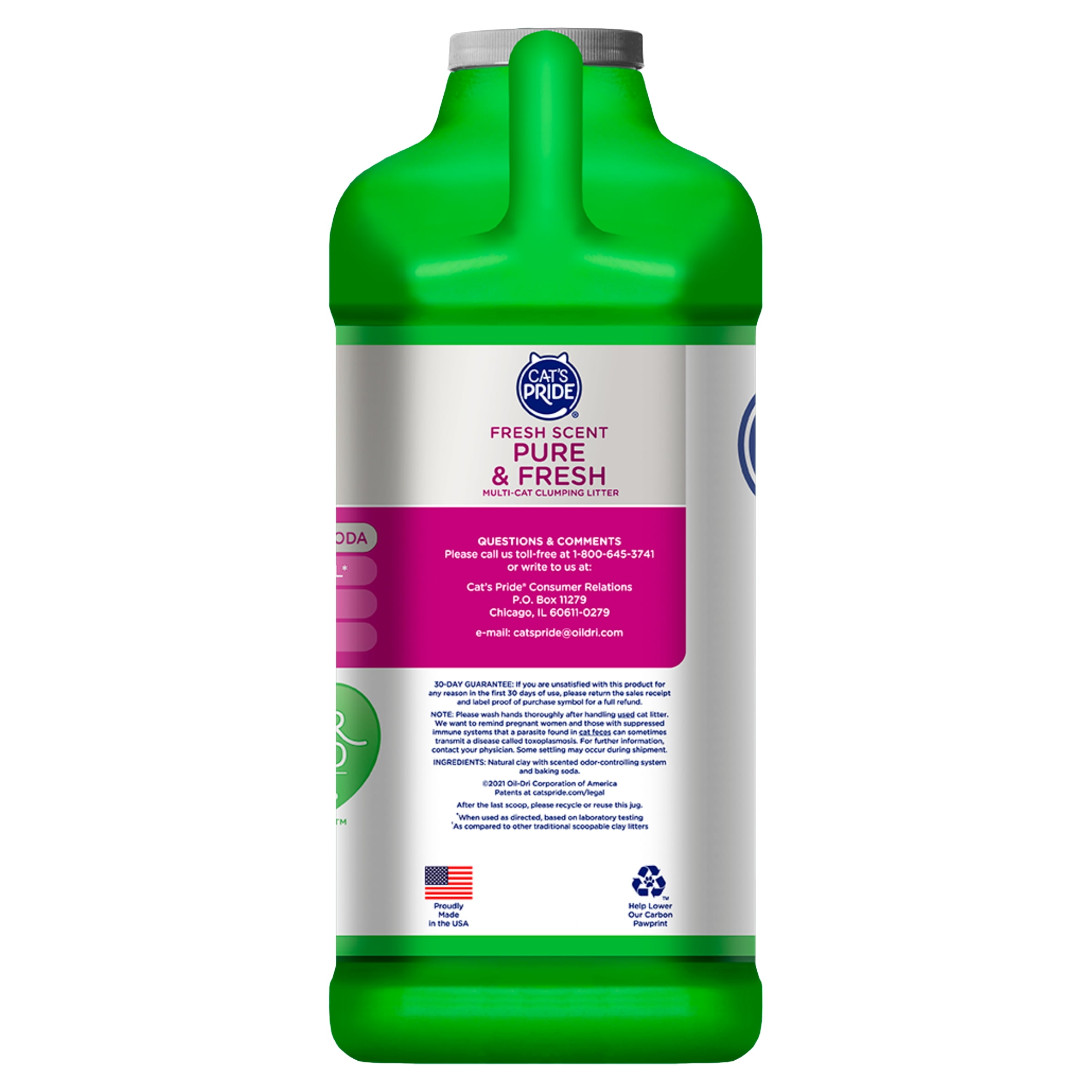 Cat's Pride Pure & Fresh Scented Multi-Cat Clumping Cat Litter, 10 lb Jug