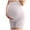 Gray, variant on Ohufall Maternity Cotton Shorts for Women Plus Size Solid Color Casual Over the Belly Pregnancy Short Pants Summer Soft Comfy Elastic High Waist Bottom Shorts