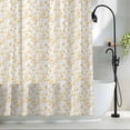 thumbnail image 2 of Yellow Spring Floral Waterproof Shower Curtain, Large 72"x84" Washable Polyester Fabric Shower Curtains for Bathroom, Elegant Watercolor Summer Botanical Decorative Bathtub Curtain Sets with Hooks, 2 of 9
